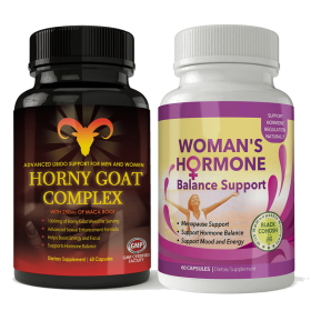 Horny Goat Complex and Woman's Hormone Support Combo Pack