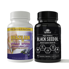 Brazilian Belly Burn and Black Seed Oil Combo Pack