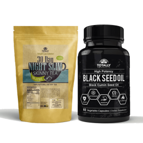 Night Slim Skinny Tea and Black Seed Oil Combo Pack
